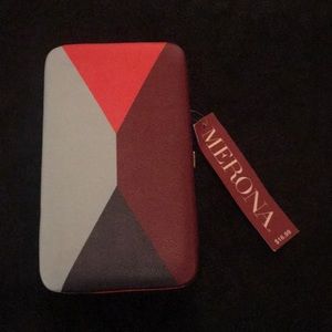 Merona color block clutch